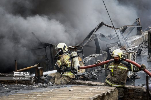 آتش سوزی بازار سید ولی تهران پس از ۵۴ ساعت مهار شد